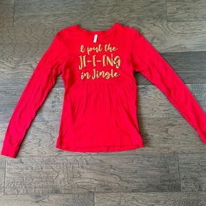 I put the JI-I-ING in Jingle holiday long sleeve tee